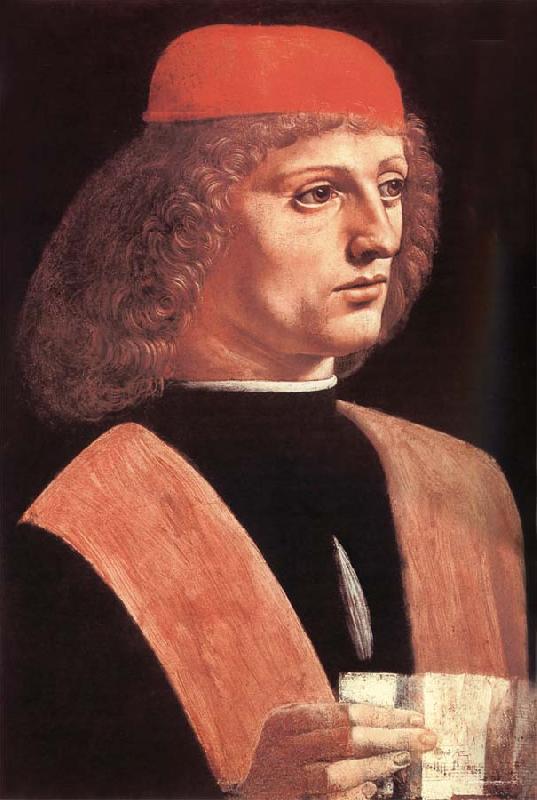 LEONARDO da Vinci Portrat of a musician Germany oil painting art